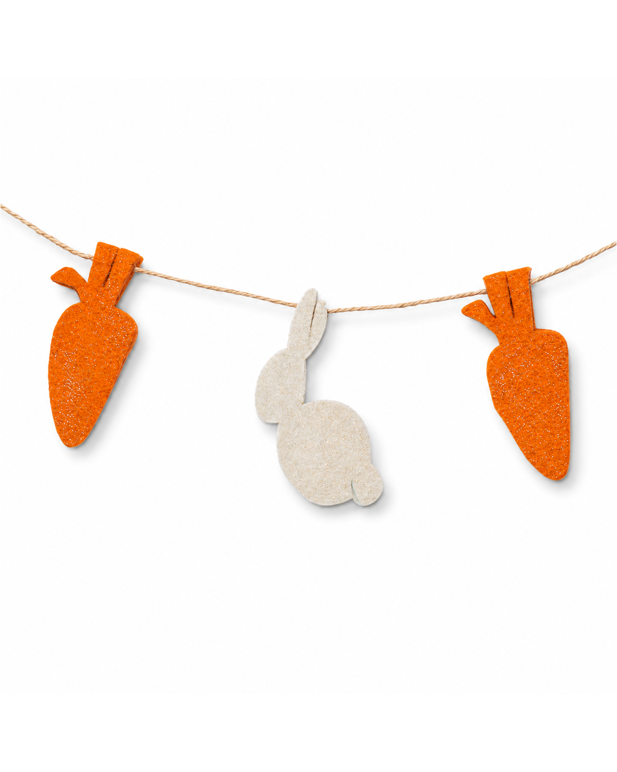 Felt Easter Bunny And Carrot Garland