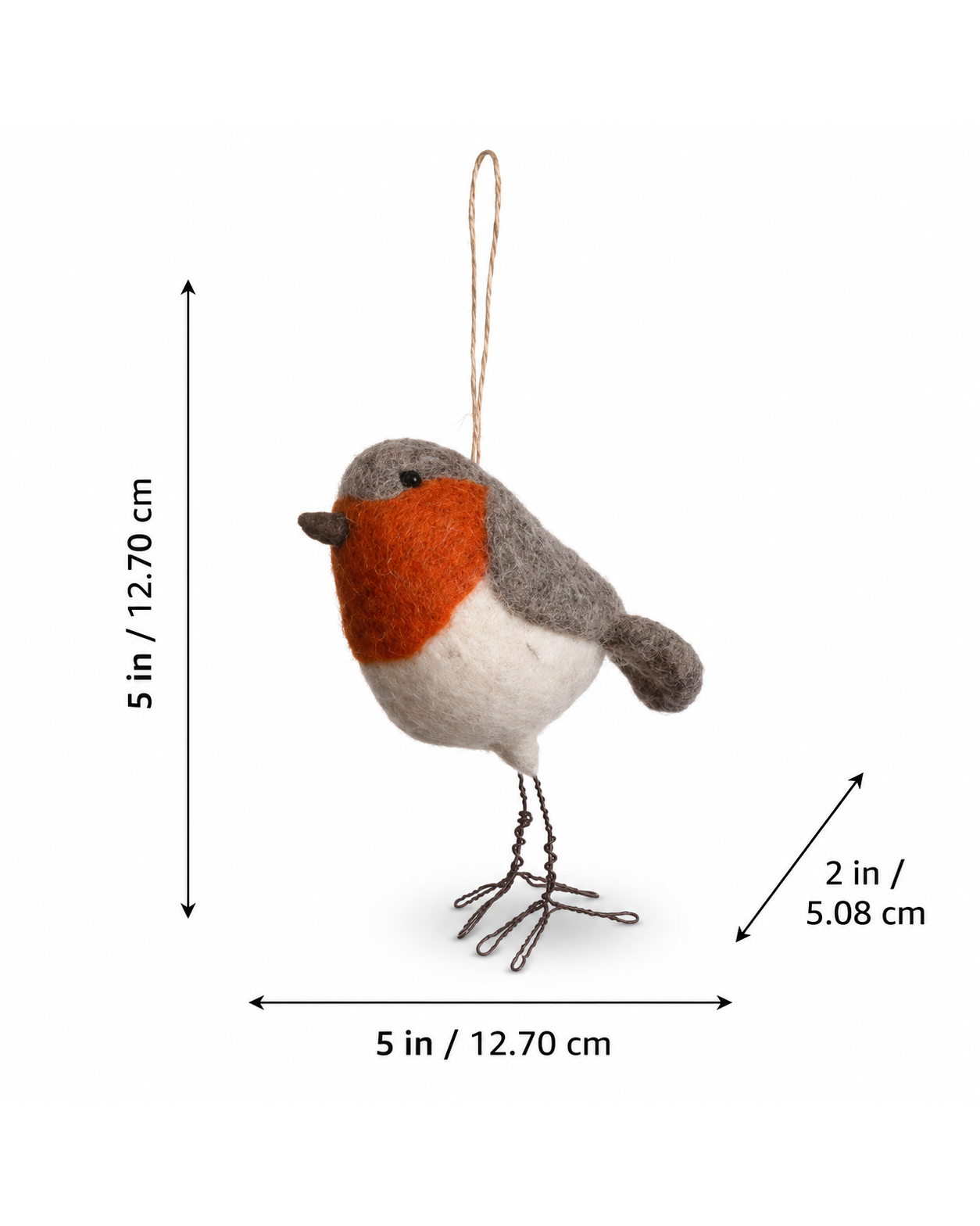 Robin Bird hanging ornament