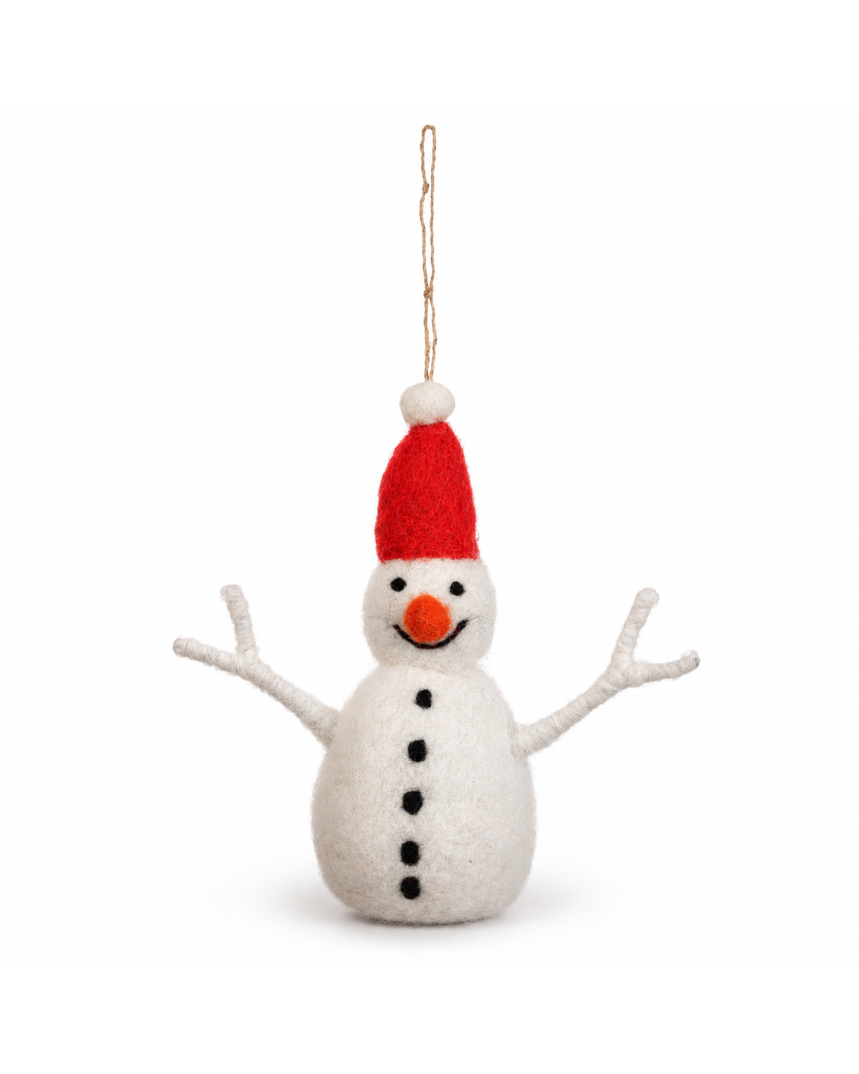 Elf Christmas Snowman hanging ornament