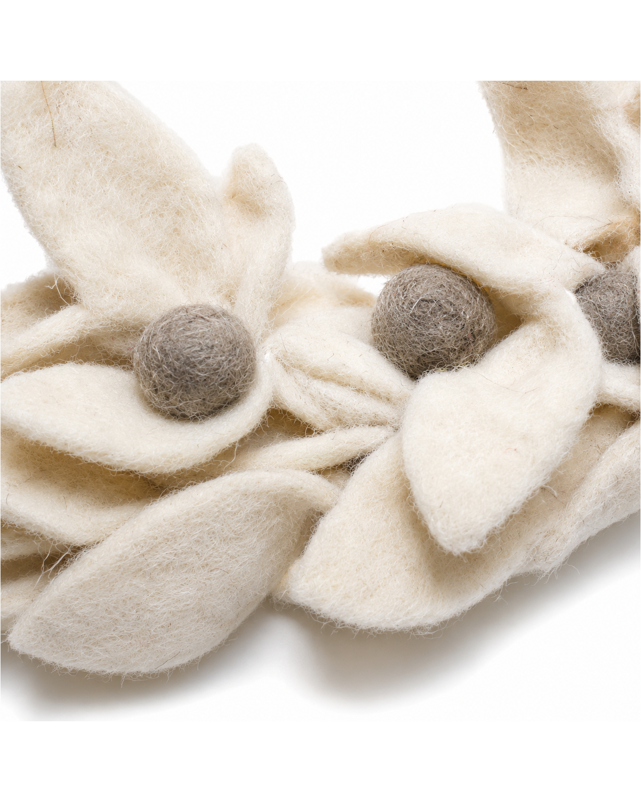 Felt Wreath(White) ornament
