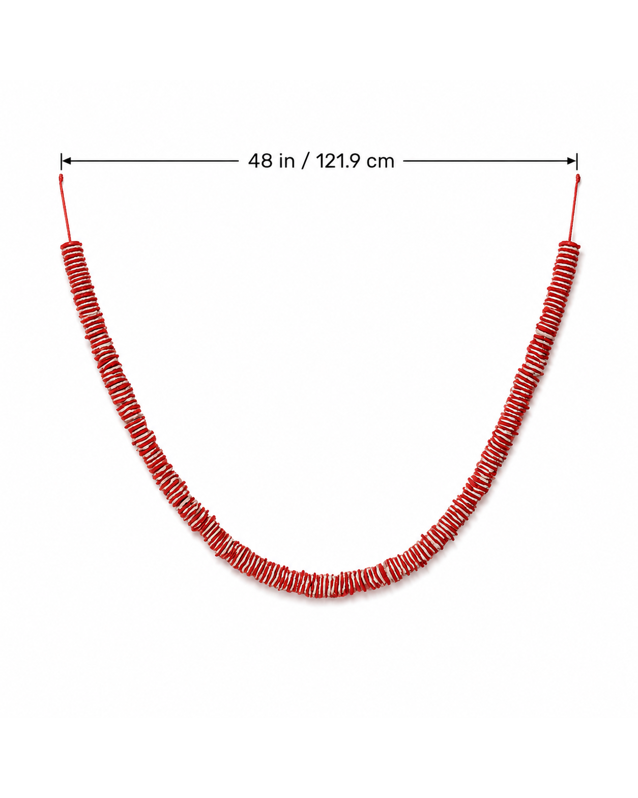 Square Garland red white