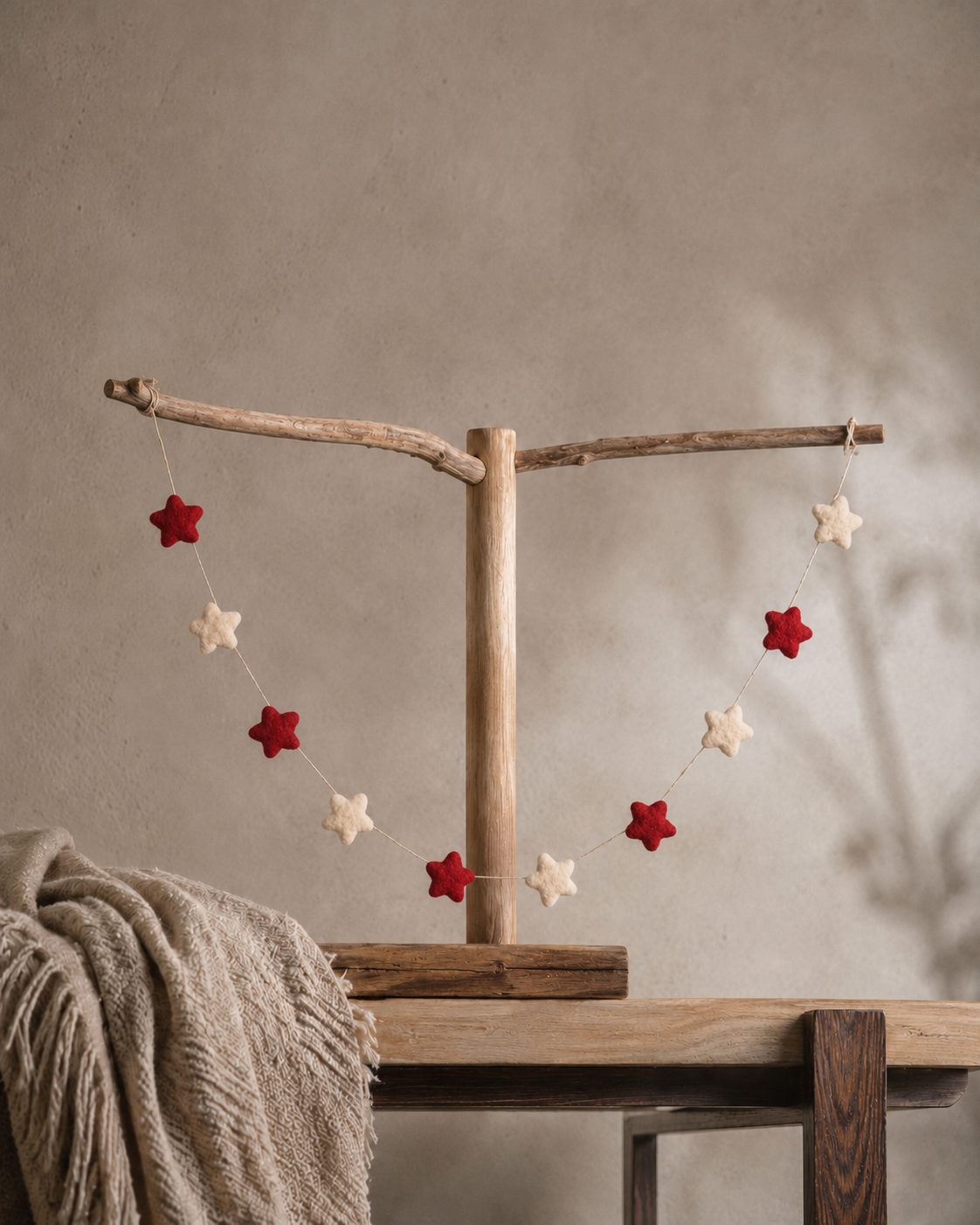 New Zealand Wool Mini Star Garland