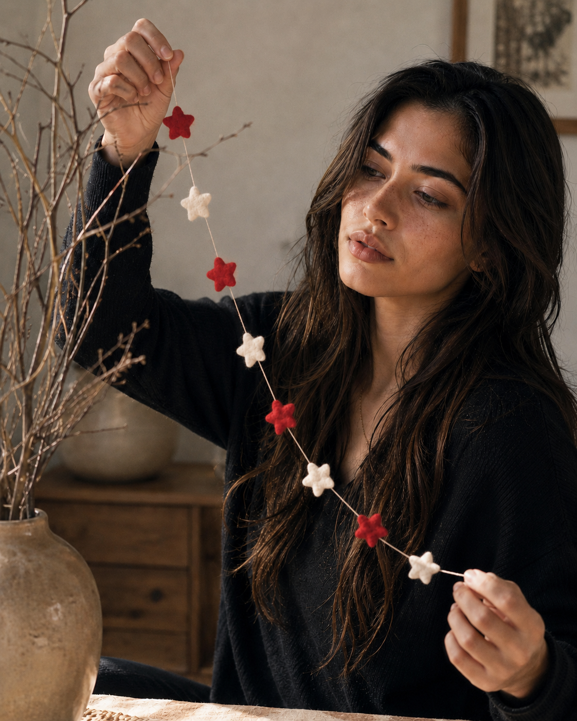 New Zealand Wool Mini Star Garland