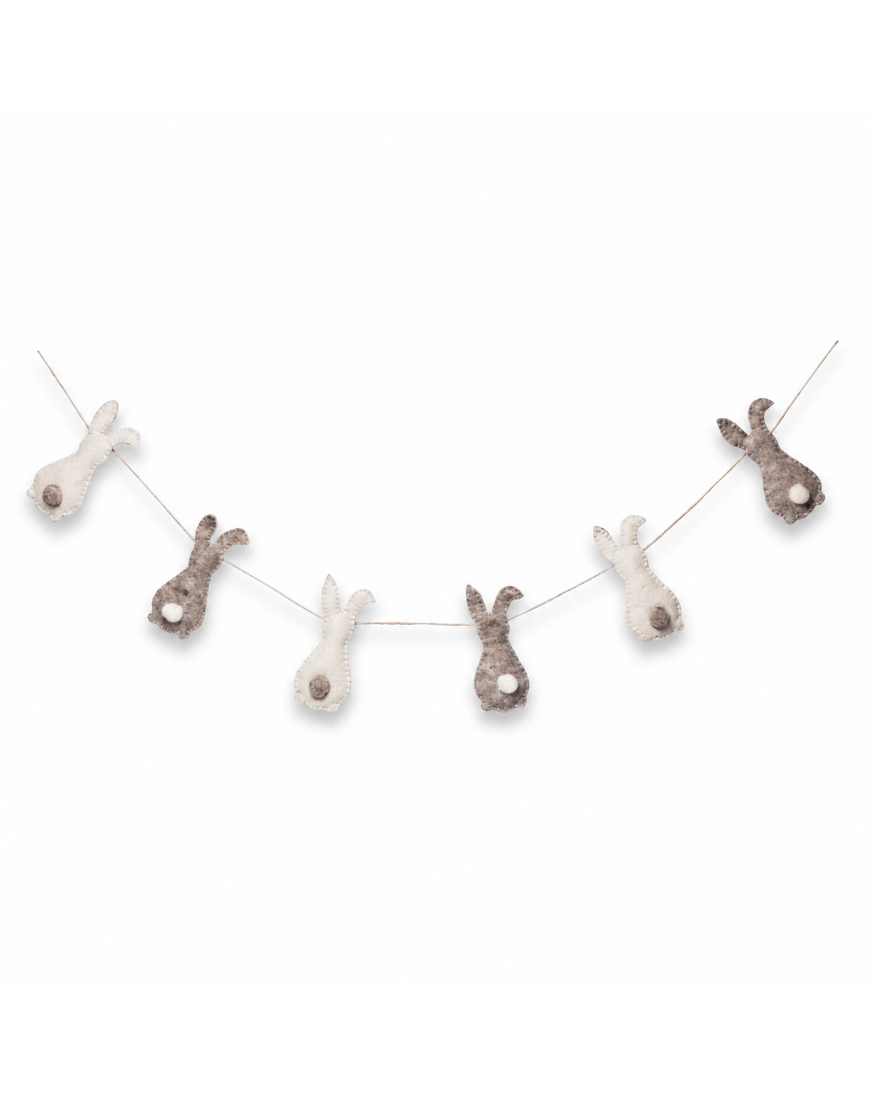 Felt Easter Stuffed Bunny Garland