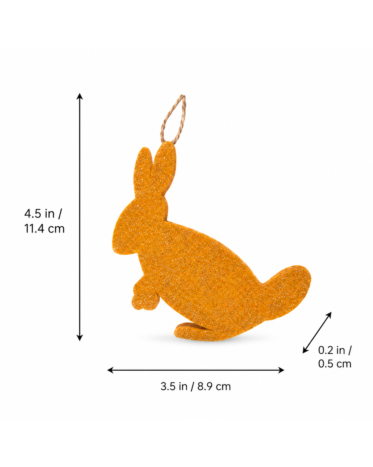 Felt Hanging Bunny Set of 2 hanging ornament