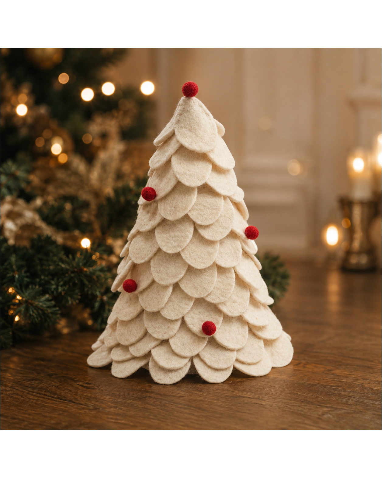 Felt Tree(White) ornament