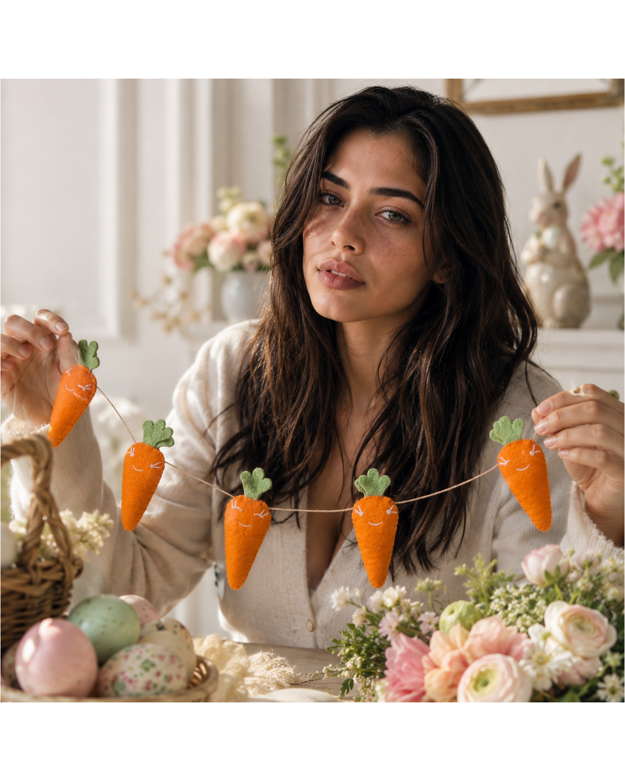 Felt Easter Carrot Garland
