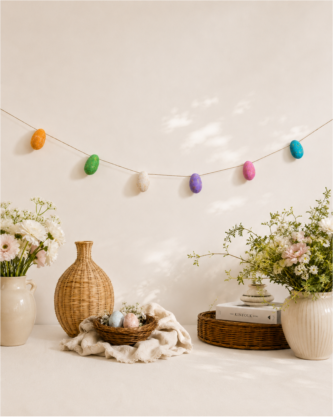 Felt Easter Stuffed Egg Garland