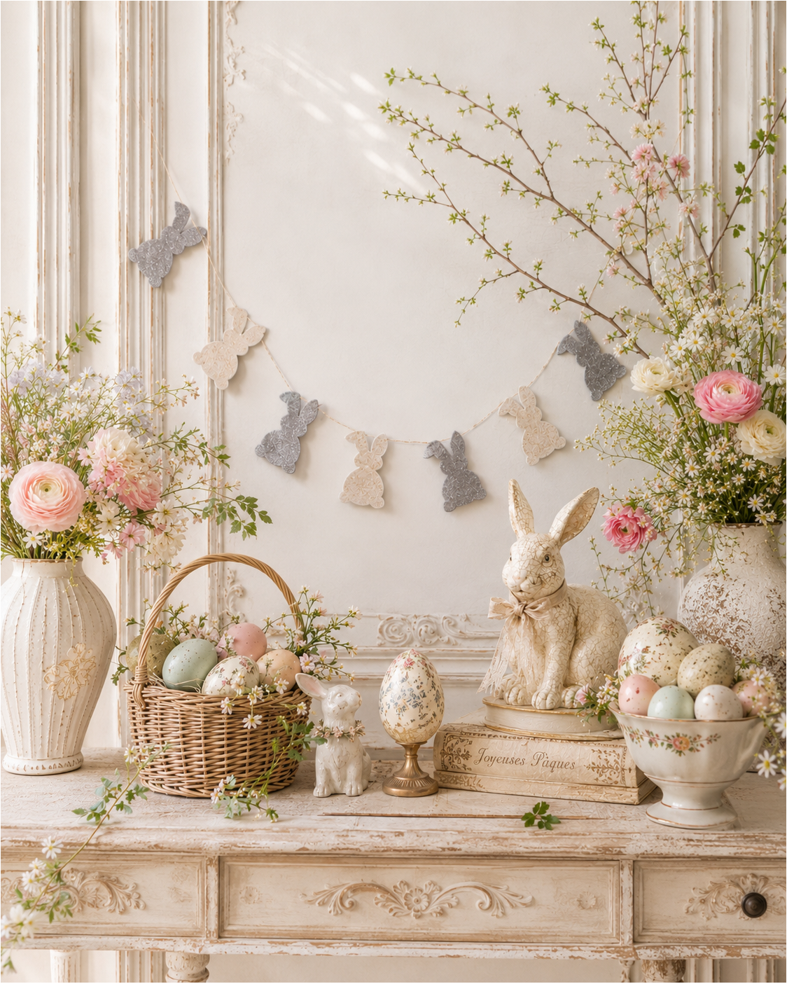 Felt Easter Bunny Garland