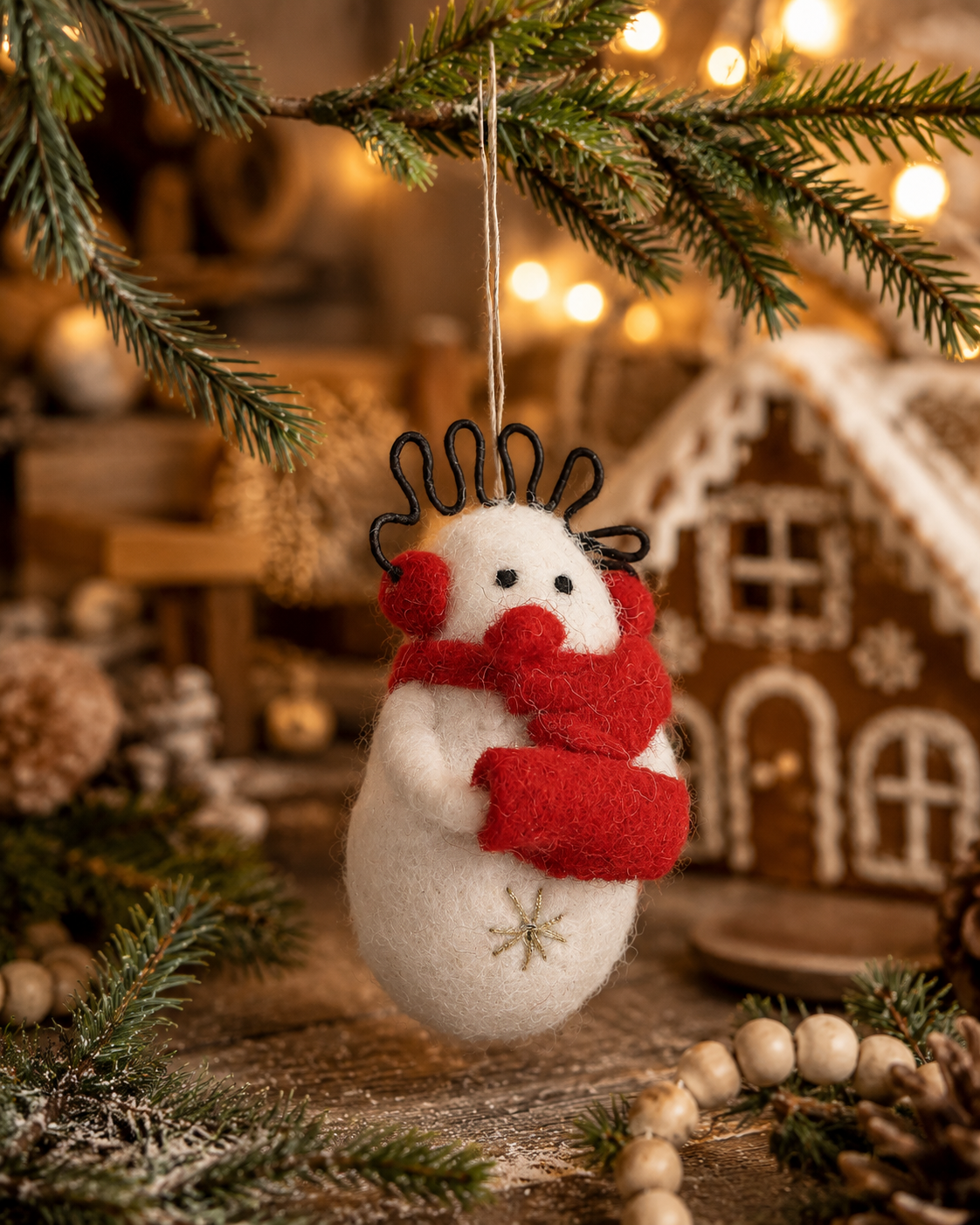 Baby Snowman hanging ornament