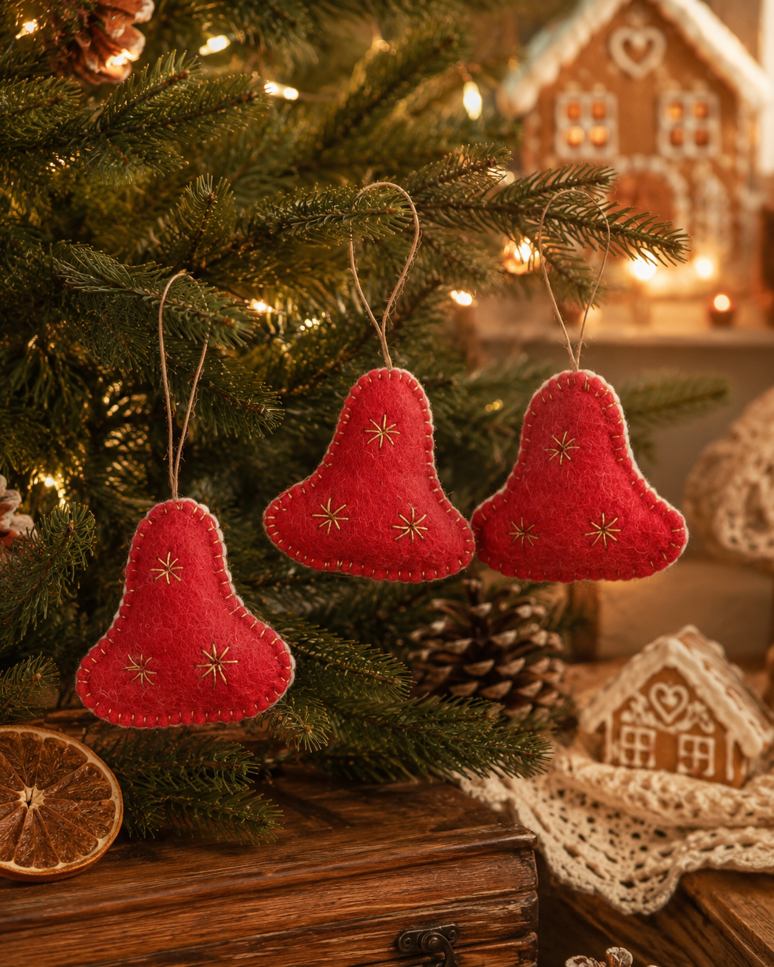 Jingle Bells (Set Of 3) hanging ornament