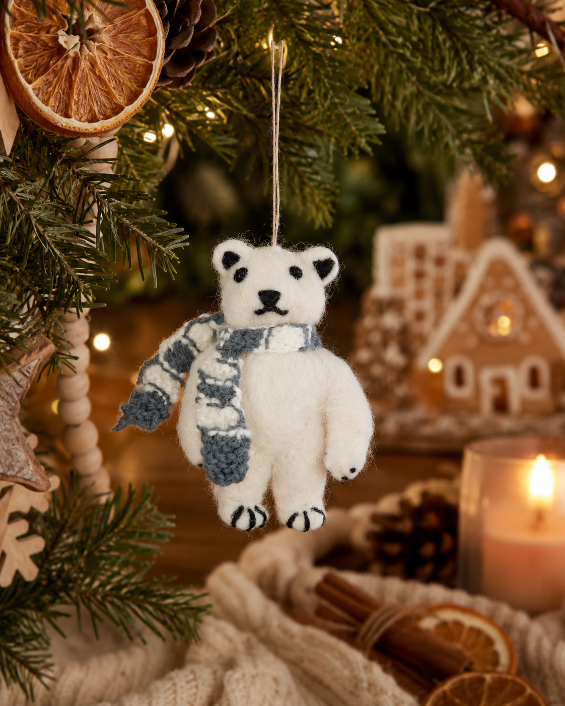 Polar Bear (Set Of 2) hanging ornament