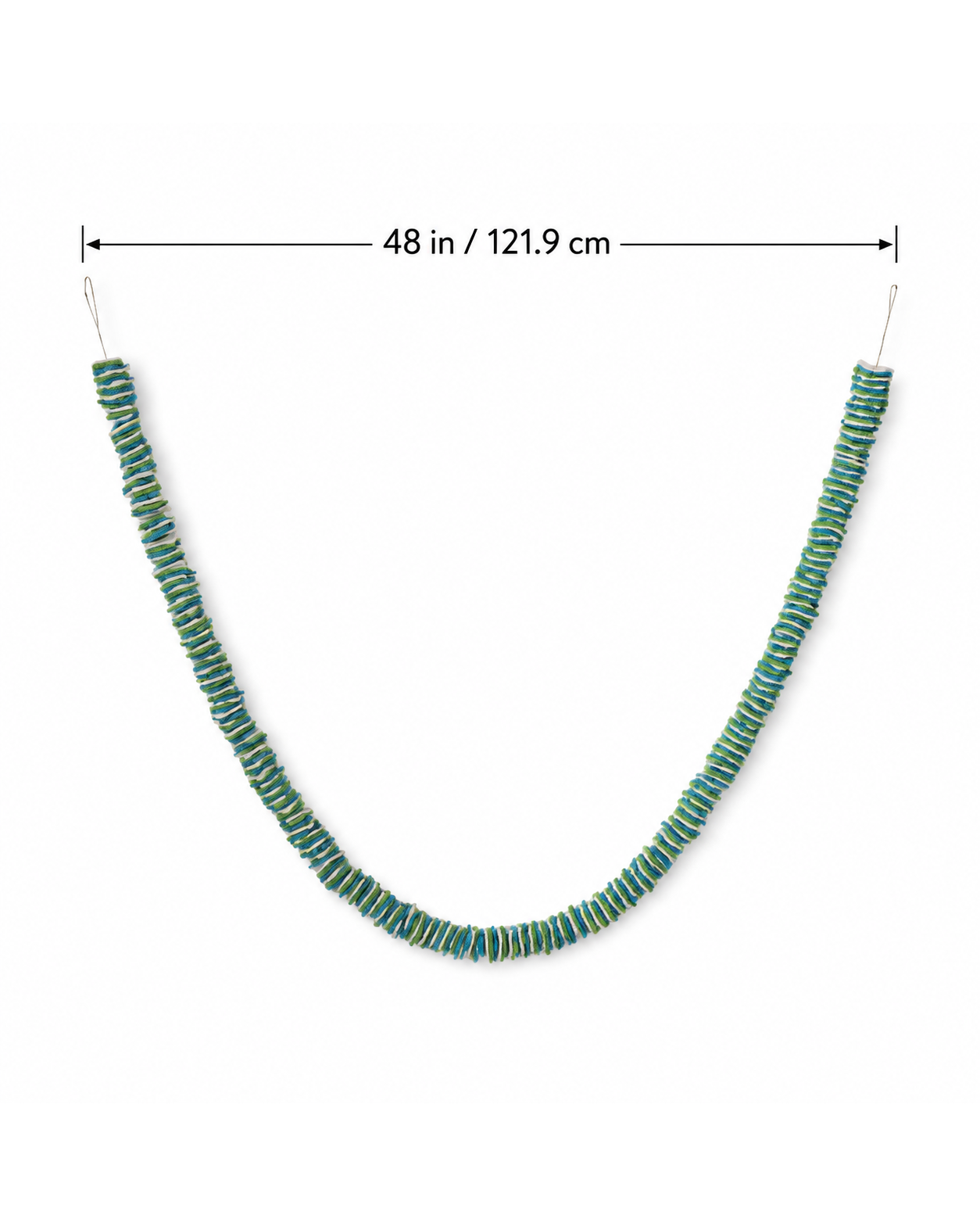 Square Garland Green white