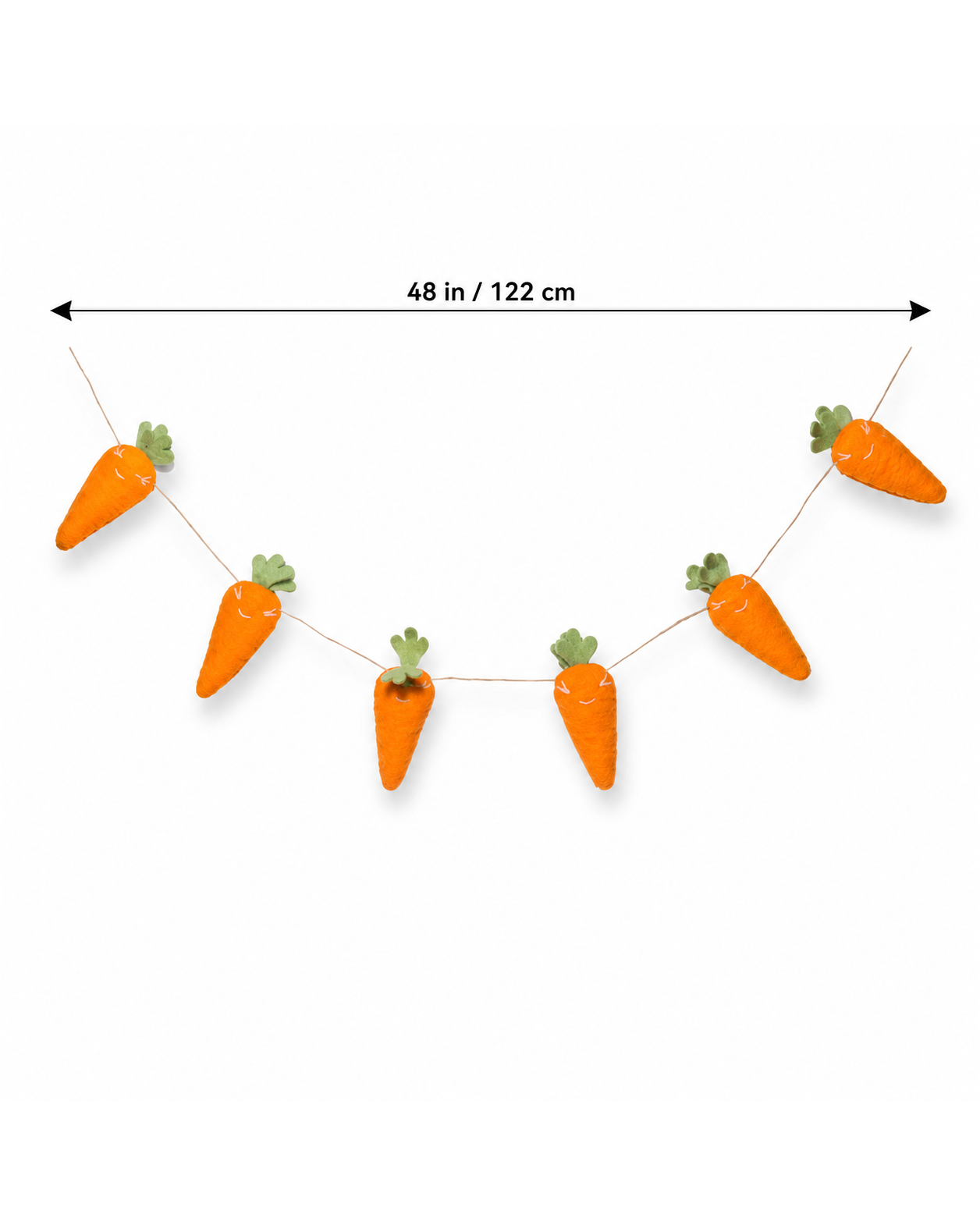Felt Easter Carrot Garland