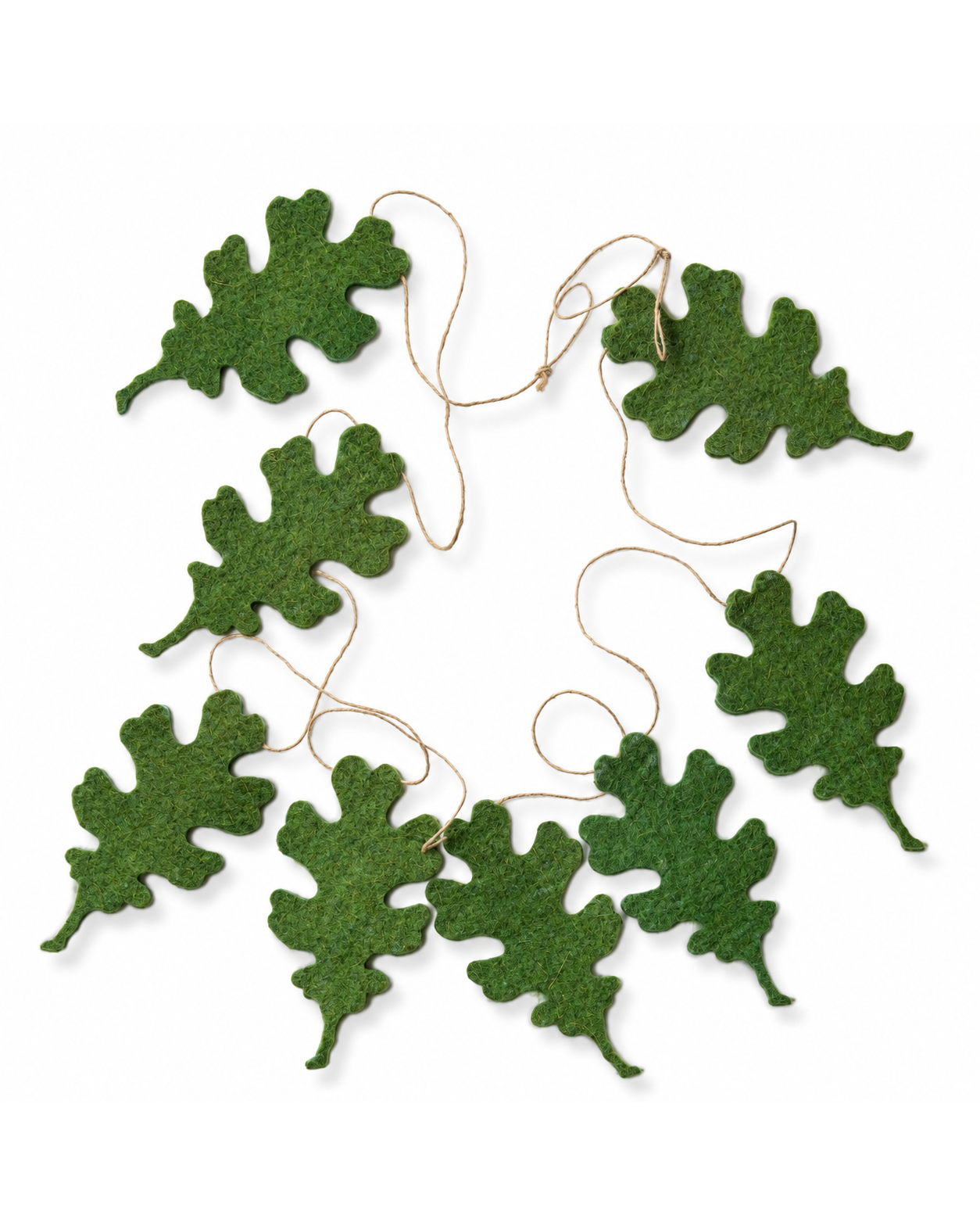 Felt Leaves Garland (Light Green)