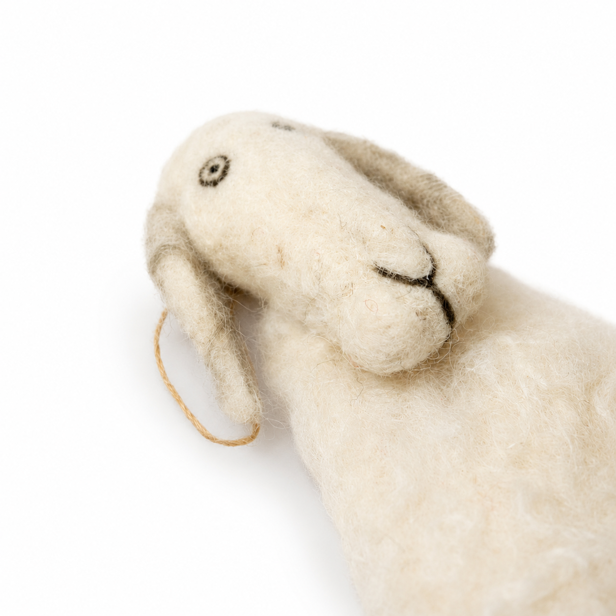 Wool Felt Mountain Goat Decorative (Set of 2)