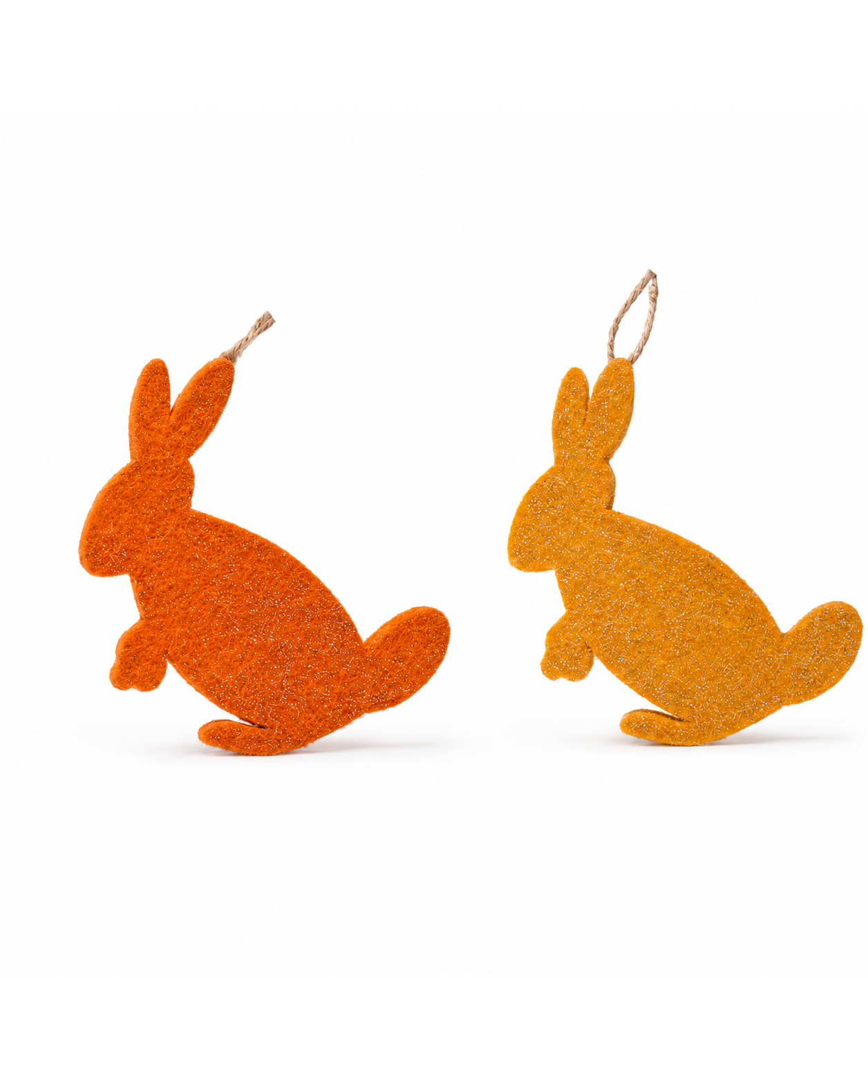 Felt Hanging Bunny Set of 2 hanging ornament