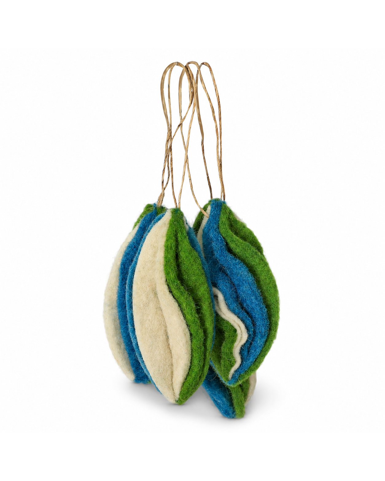 Felt Hanging Marquise Bauble Set of 4 hanging ornament