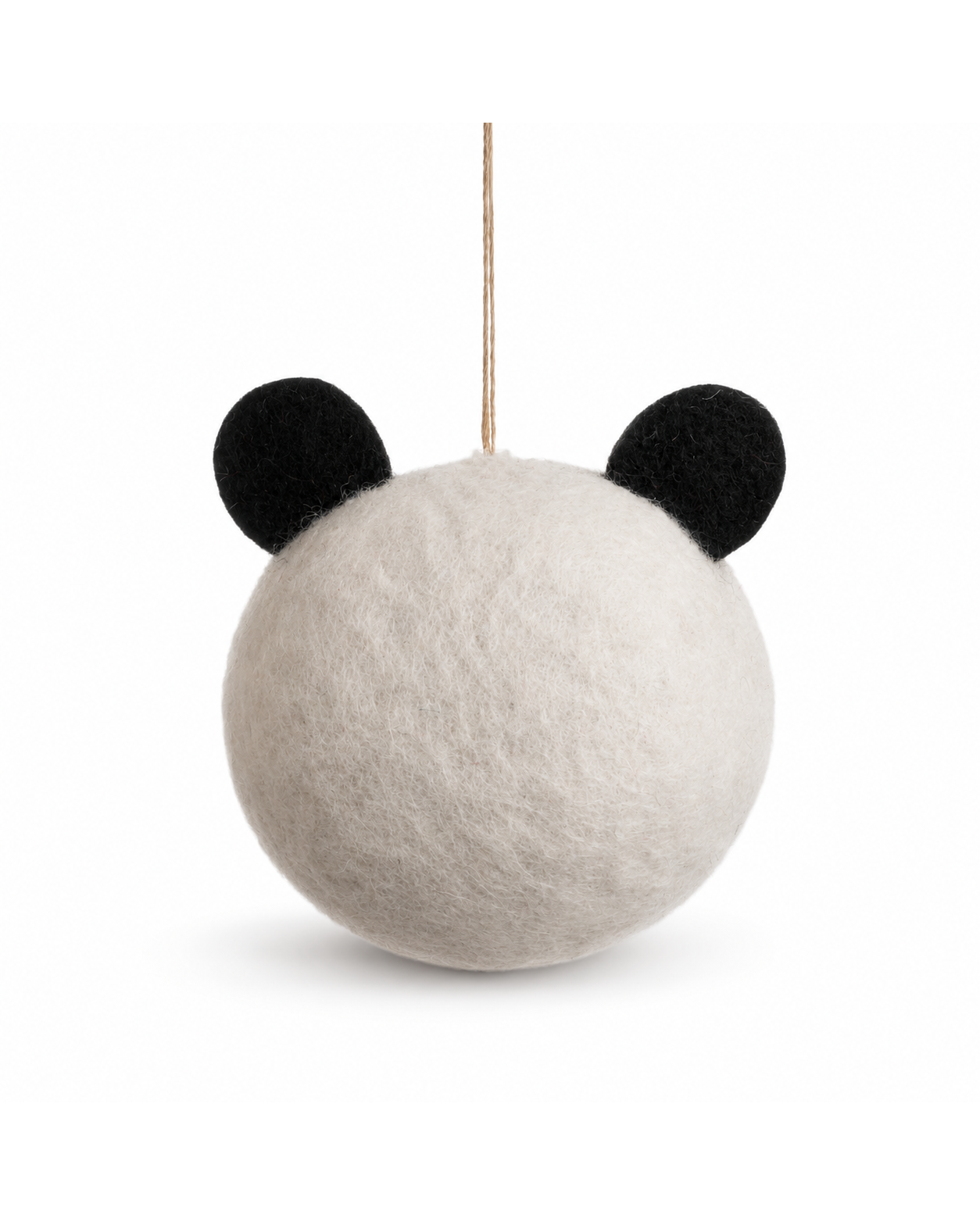 Felt Panda Ornament Set of 2 hanging ornament