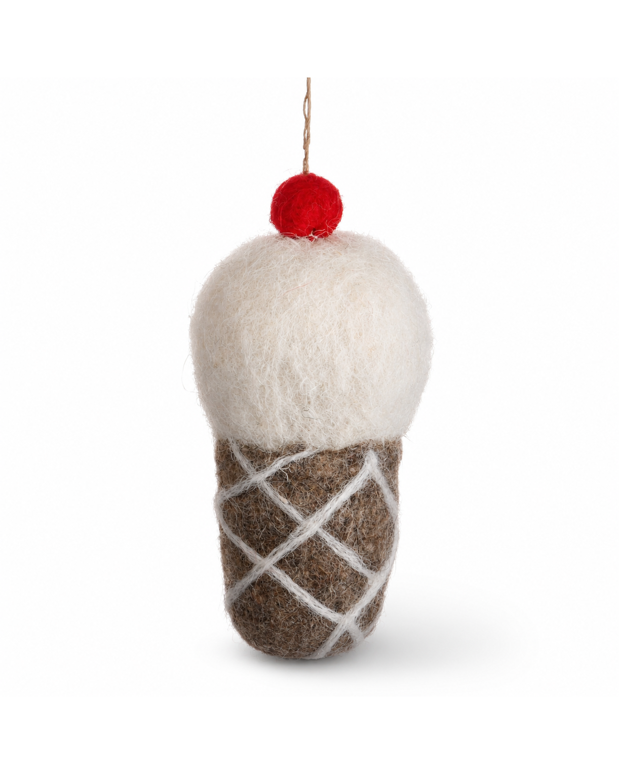 Ice Cream Cone Ornament Set of 2 hanging ornament