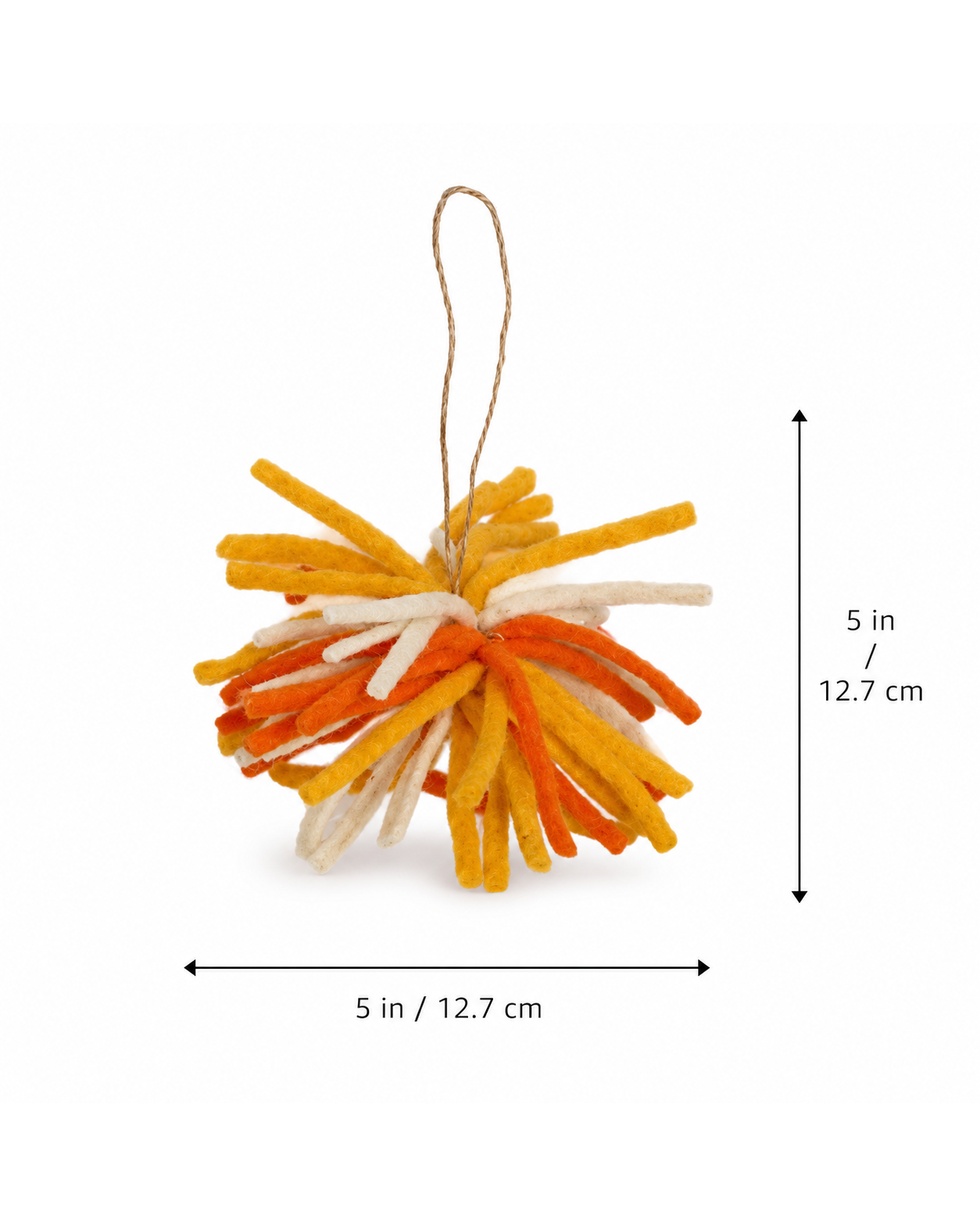 Chindi Bauble Felt Ornament Set of 4 hanging ornament