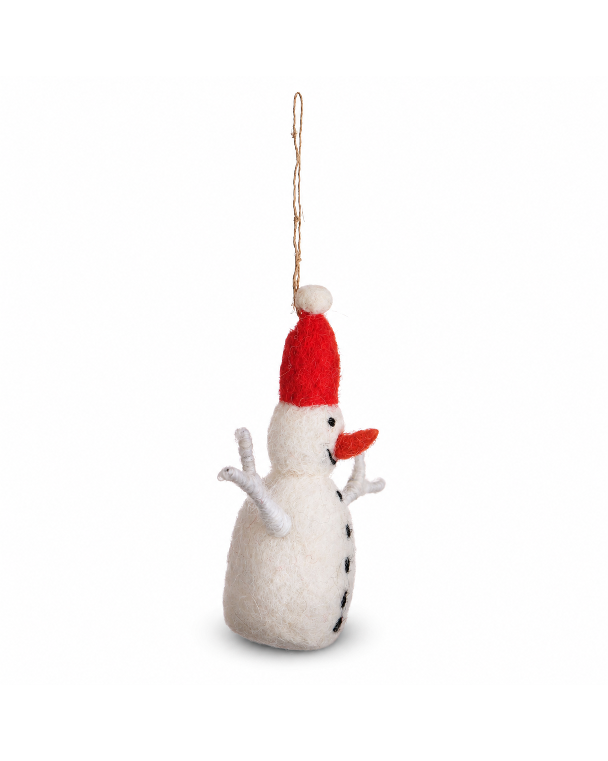 Elf Christmas Snowman hanging ornament
