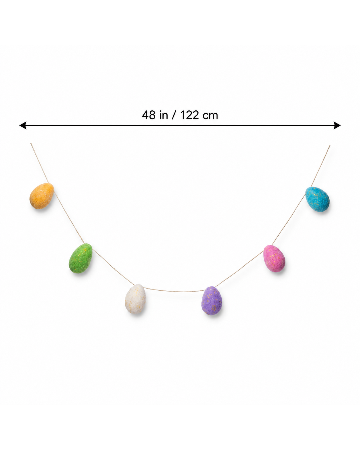 Felt Easter Stuffed Egg Garland
