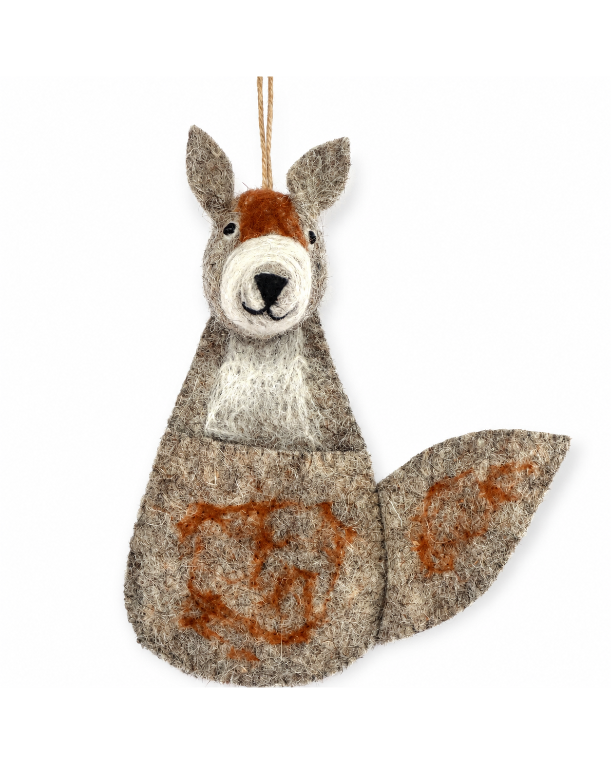 Bedger & Squirrel Stocking Set of 2 hanging ornament