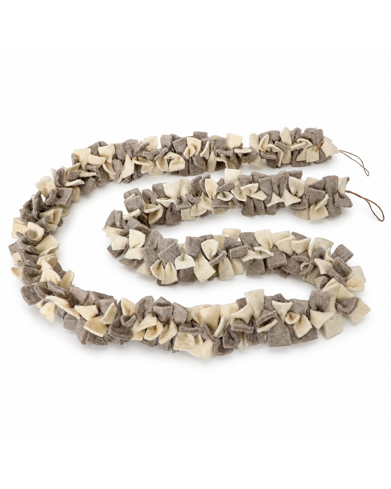 Bow Garland Gray White