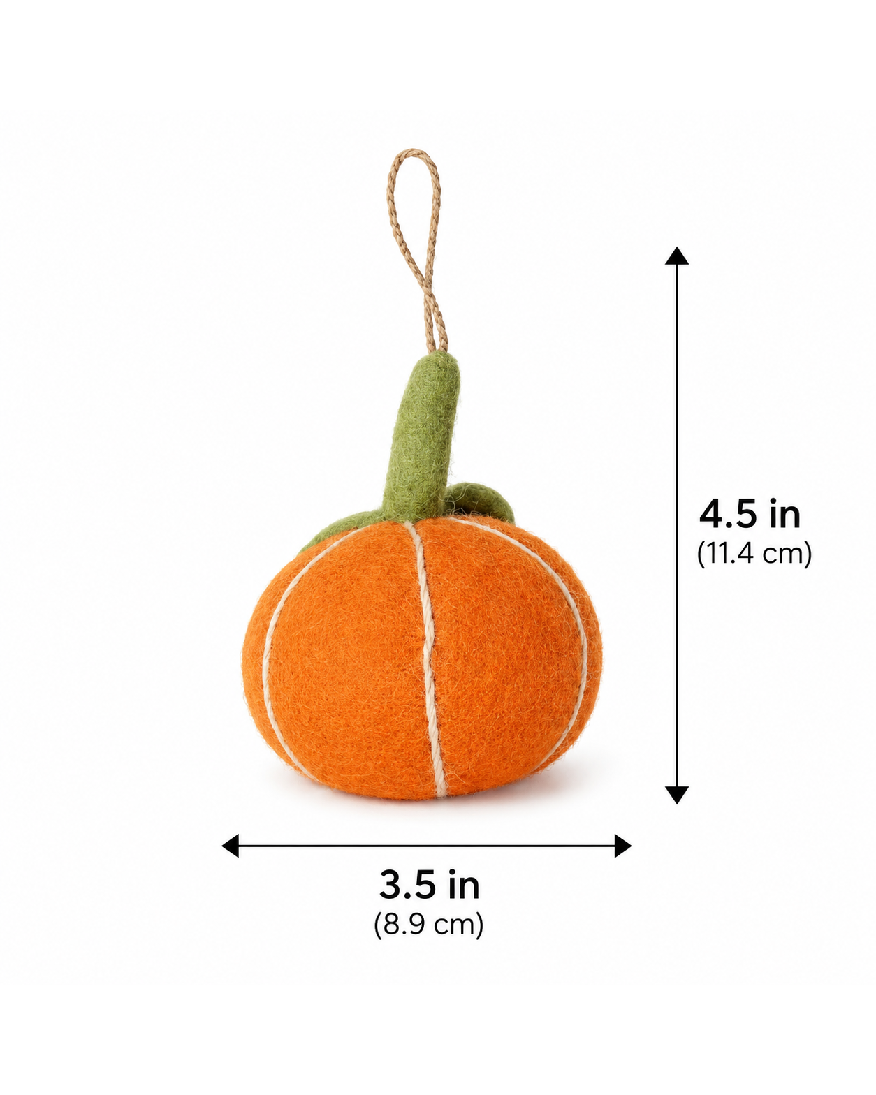 Hanging Single Pumpkin hanging ornament