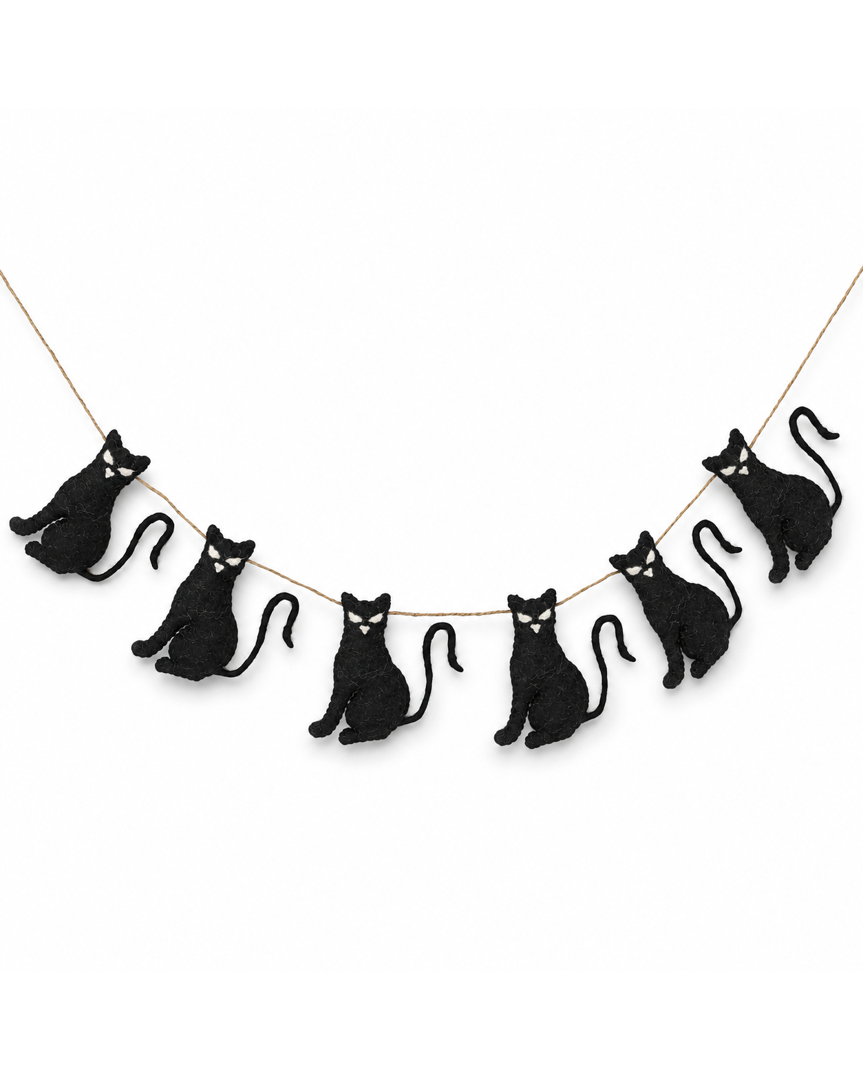 Felt Black Cat Garland