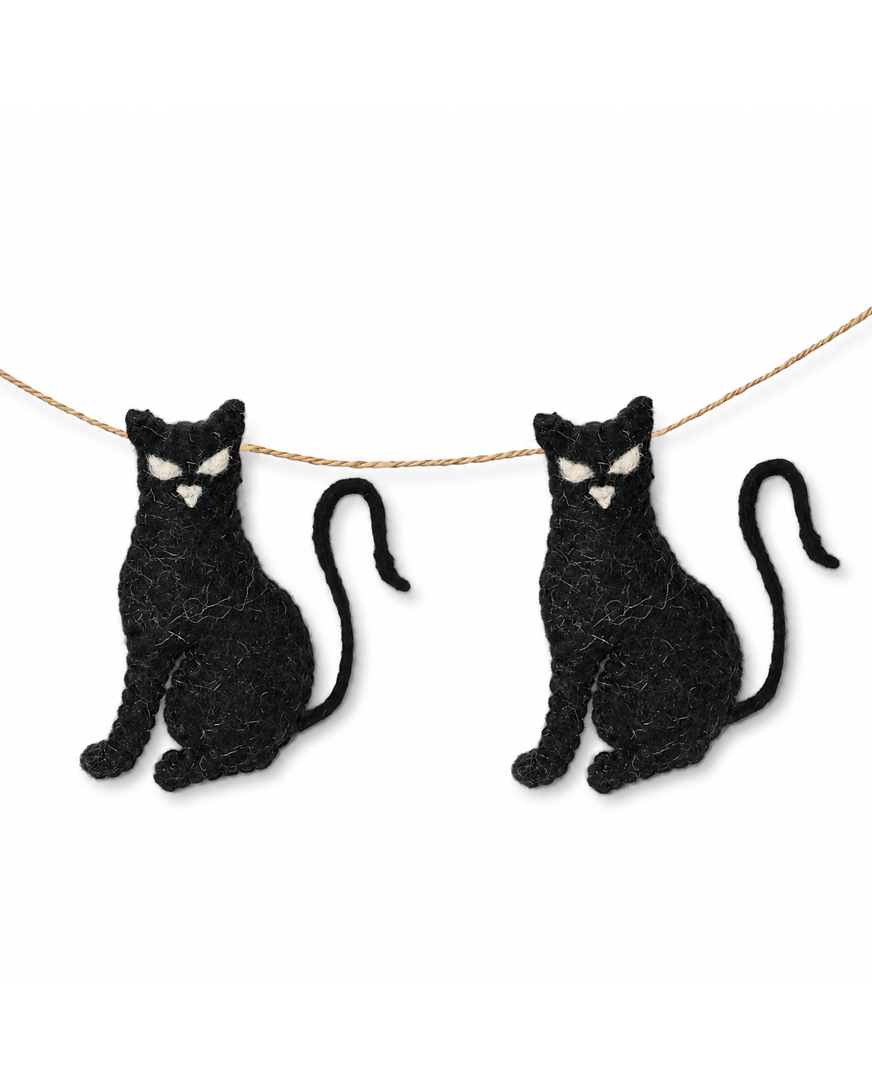 Felt Black Cat Garland