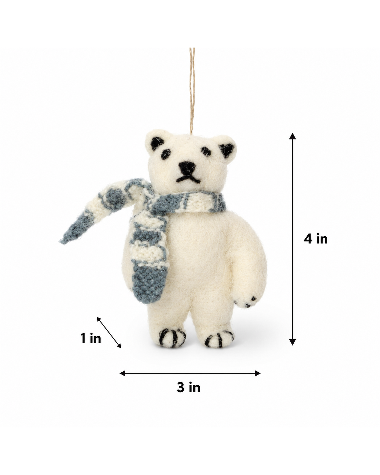 Polar Bear (Set Of 2) hanging ornament