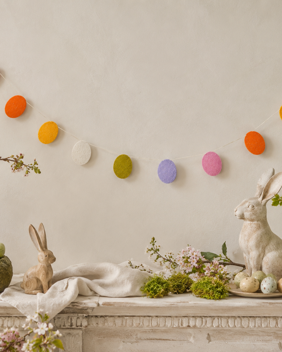Felt Easter Egg Garland